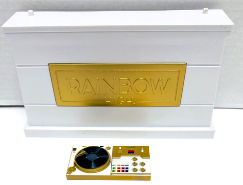 Rainbow high tour bus booth - bus,